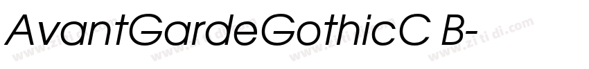 AvantGardeGothicC B字体转换